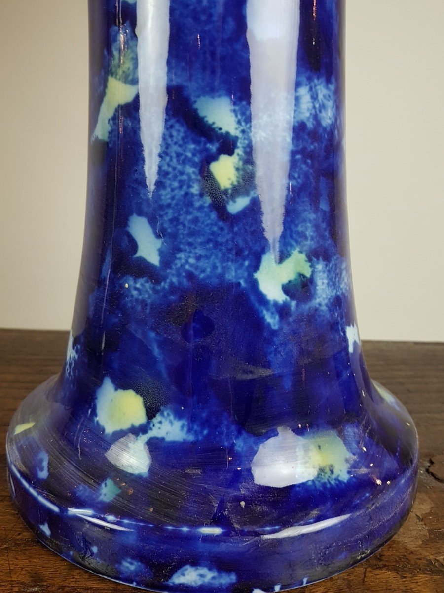 Paire De Lampes En Faïence Vernissée, Vers 1970-photo-4