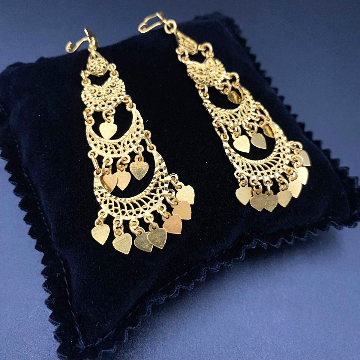 Boucles d'Oreille Perceuse - Or 22 Carats 