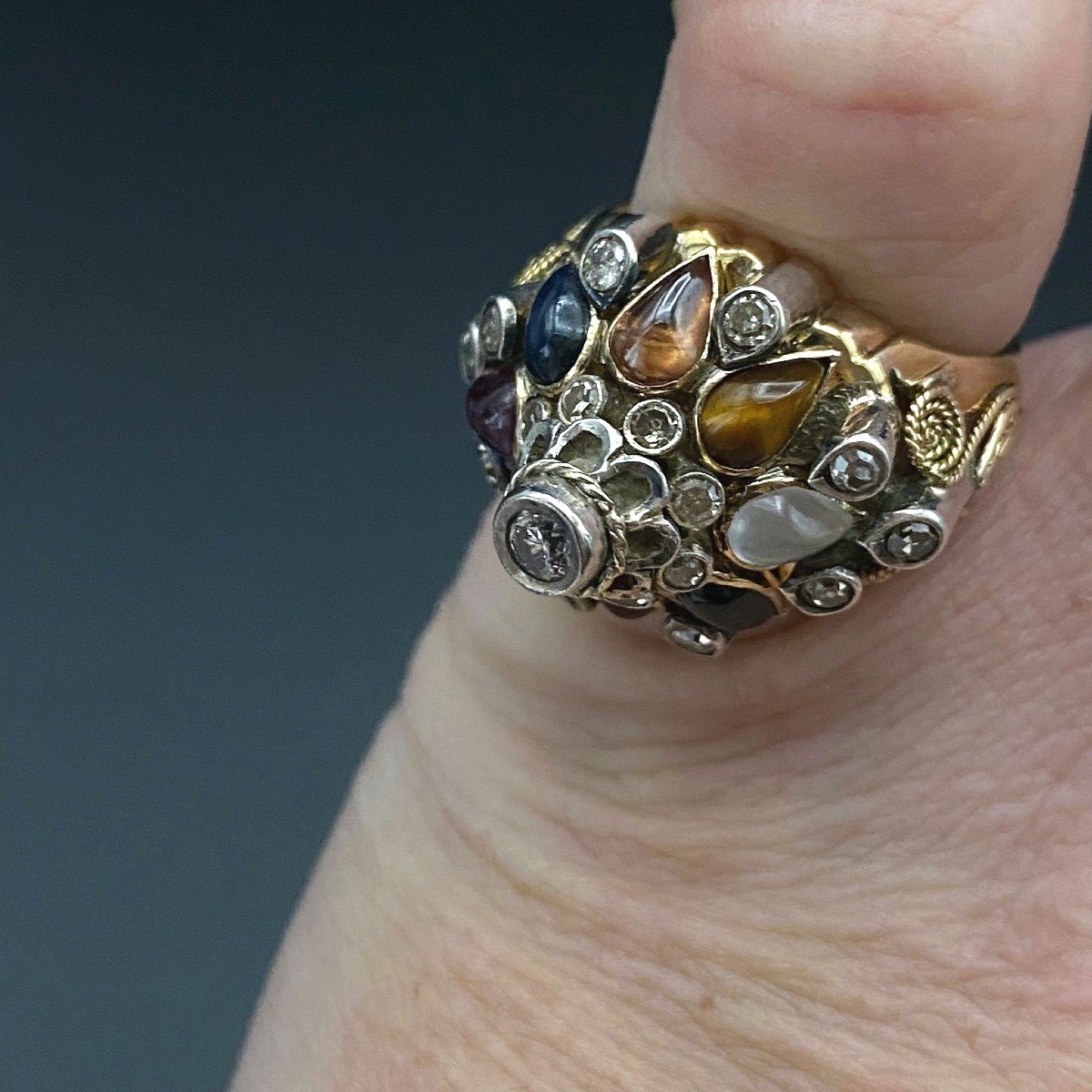 Bague Thaï - Or 14 Carats-photo-2