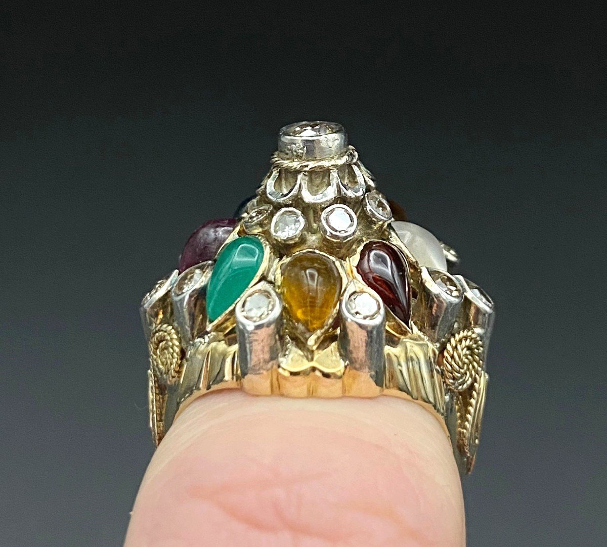 Bague Thaï - Or 14 Carats-photo-3