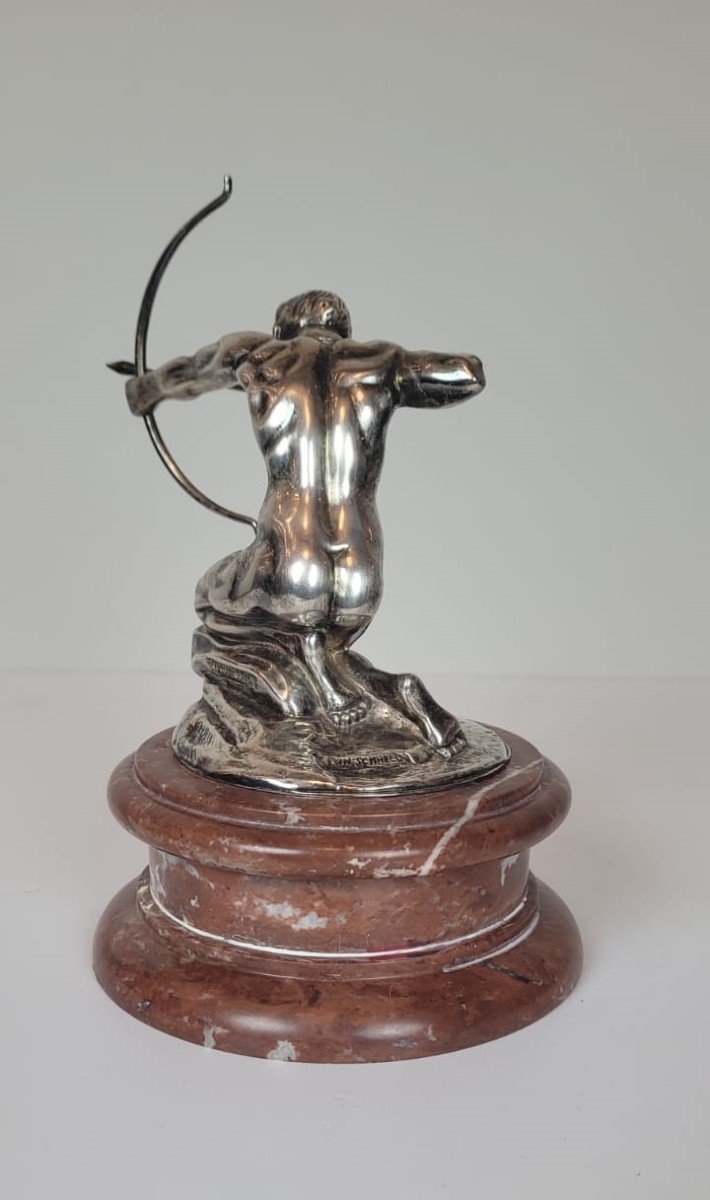 Automotive Mascot In Silver Bronze-photo-2