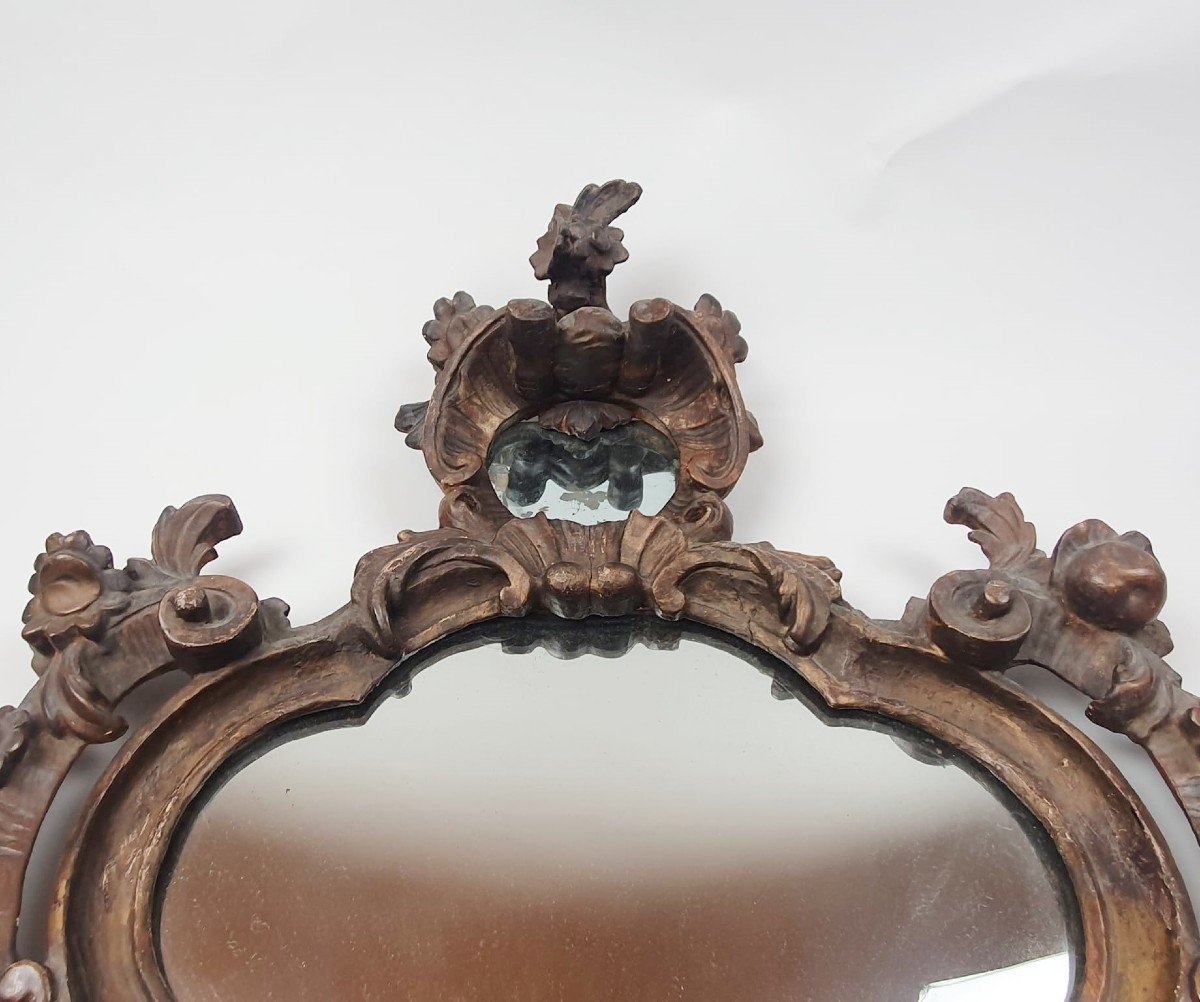 Louis XV Mirror In Carved Wood, 18th-photo-3