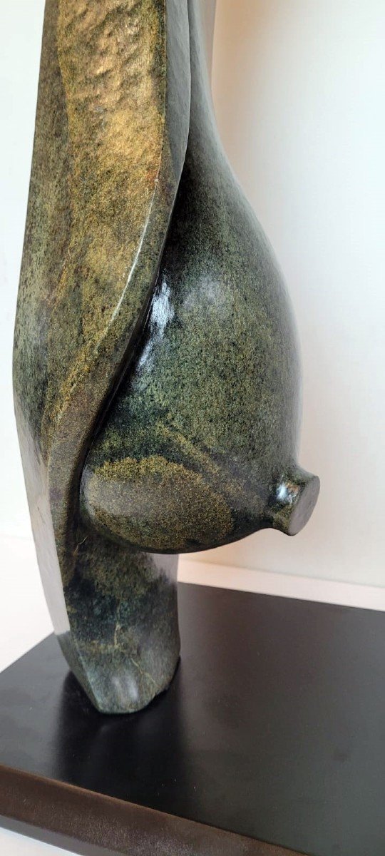 Sculpture En Serpentine - Zimbabwe - Vers 1960-photo-2