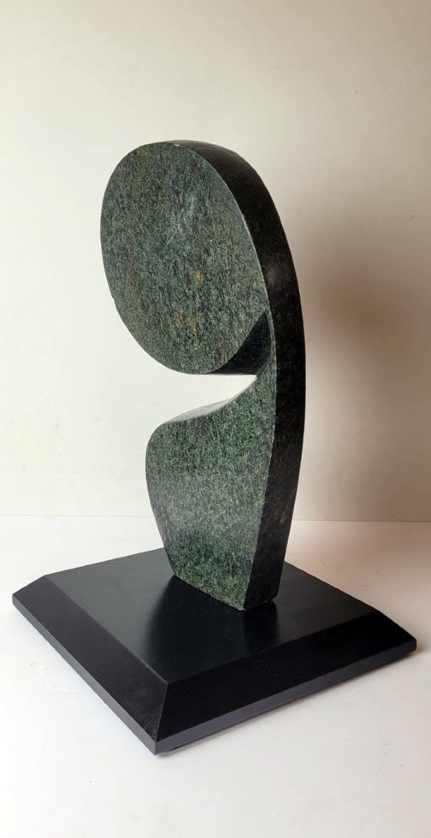 Serpentine Sculpture - Circa 1960-photo-3