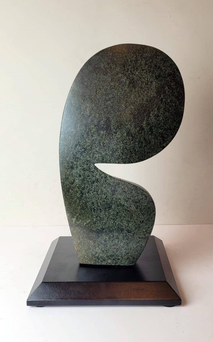 Serpentine Sculpture - Circa 1960-photo-3