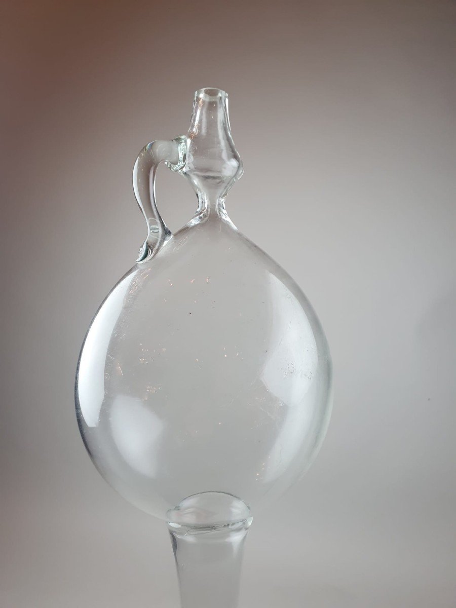 Longue Pipette à Vin En Verre, 19th-photo-4