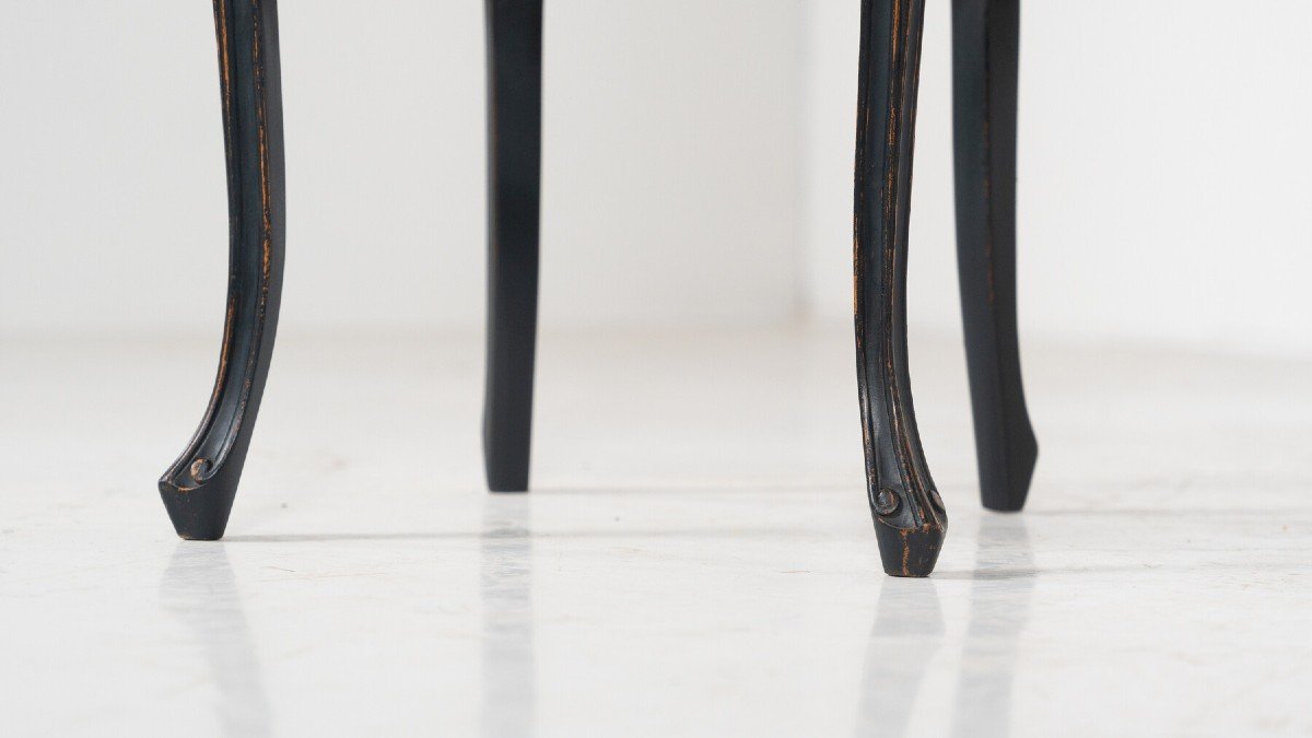 Paire De Chaises Hautes De Style Louis XV, 20th-photo-4