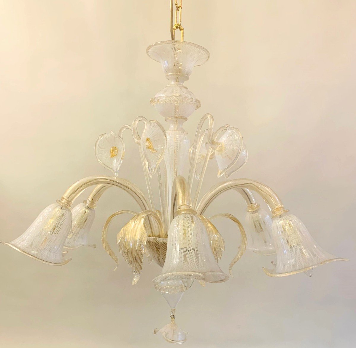 Lustre En Verre De Murano-photo-2