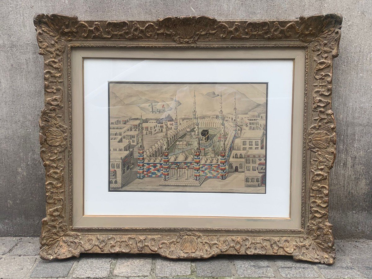 Drawing Of The Grand Mosque Of Mecca-photo-4