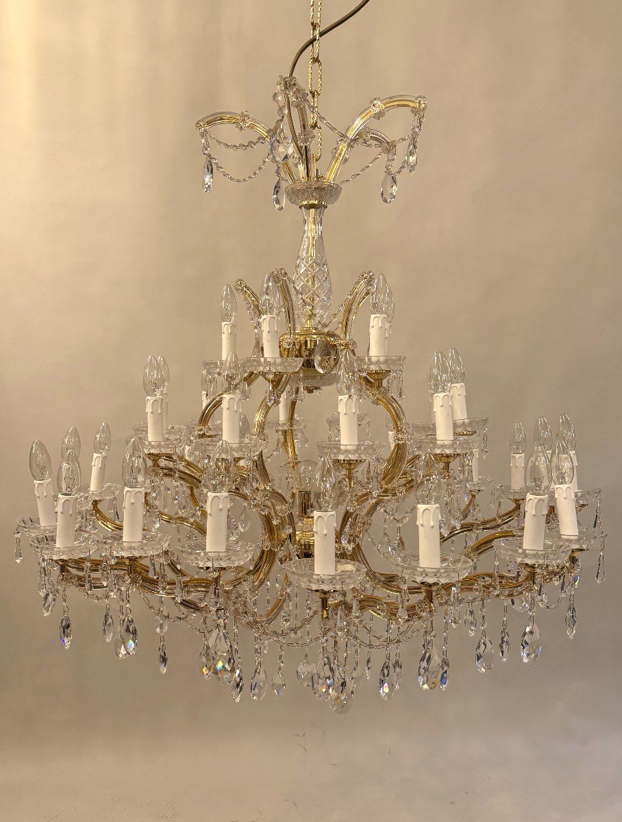Grand Lustre Marie-thérèse à 35 Lumières -photo-1