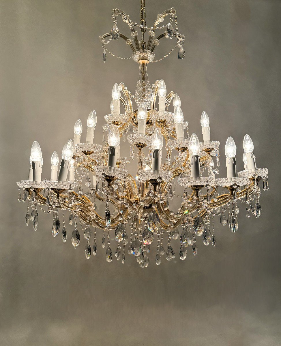 Grand Lustre Marie-thérèse à 35 Lumières -photo-3