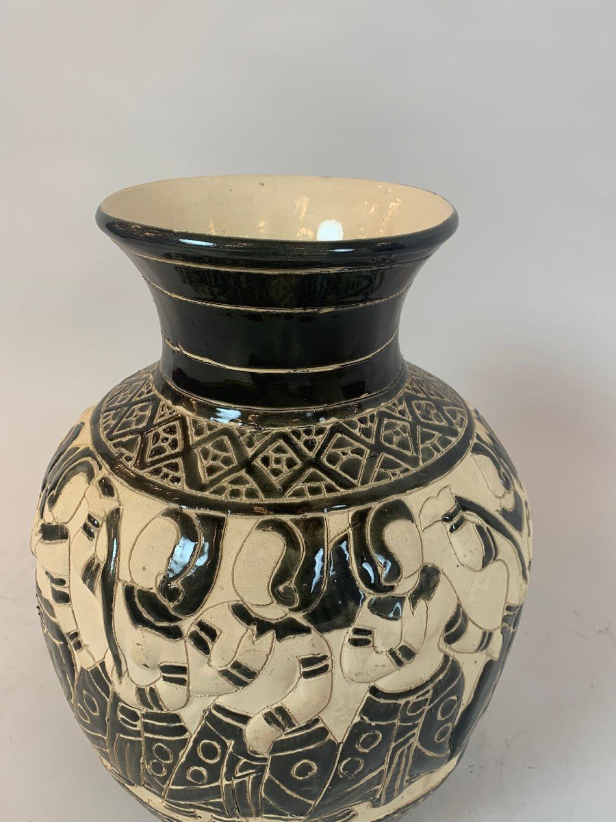 Vase En Céramique - Vietnam - Vers 1930 -photo-4