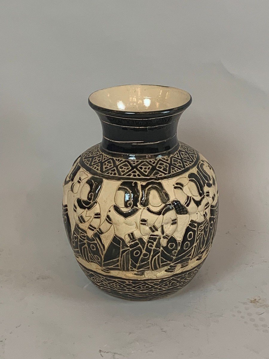 Vase En Céramique - Vietnam - Vers 1930 -photo-2