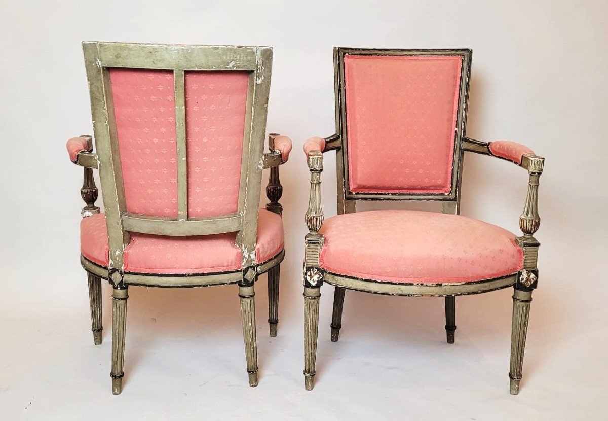 Pair Of Directoire Armchairs-photo-2
