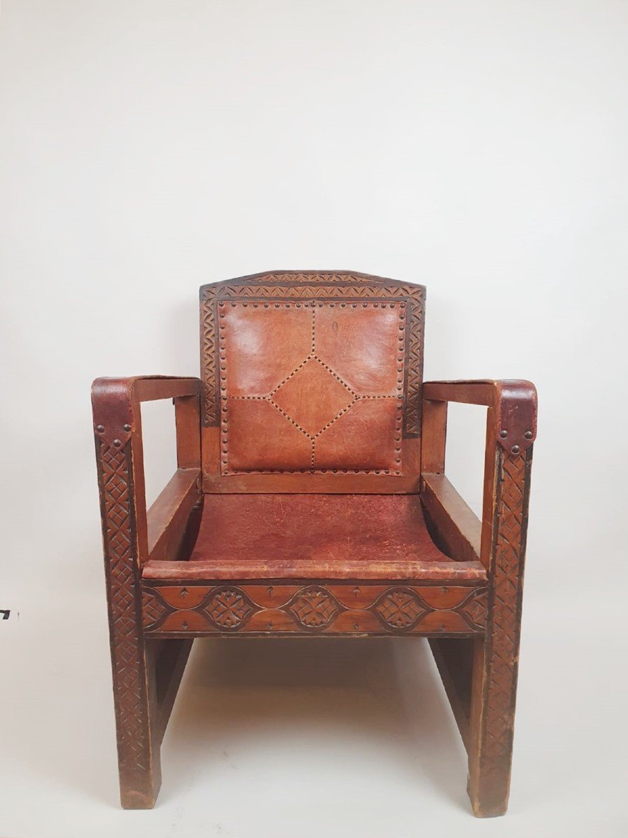 Fauteuil d&#039;&eacute;poque Art D&eacute;co, Travail Marocain Vers 1930