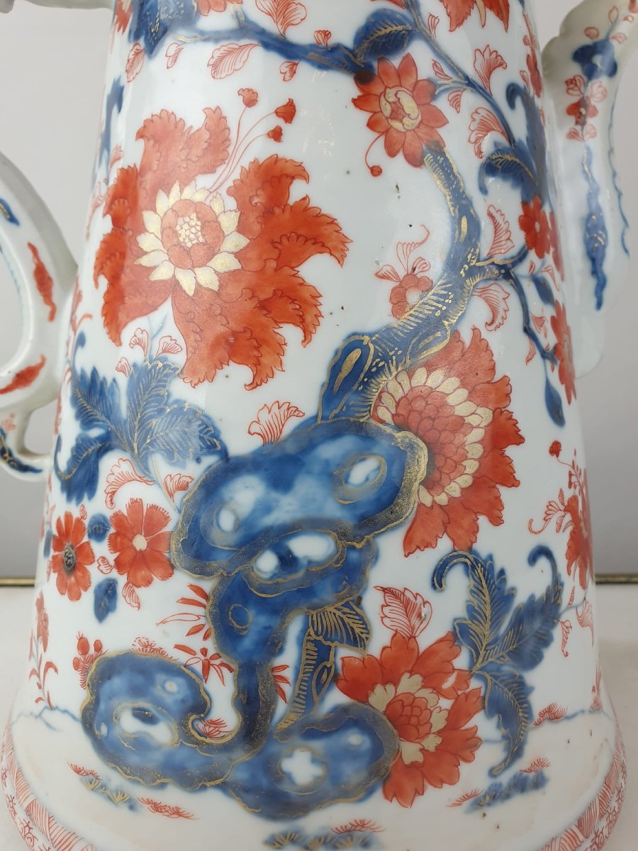 Large Chinese Porcelain Coffee Pot, 18th Century-photo-7