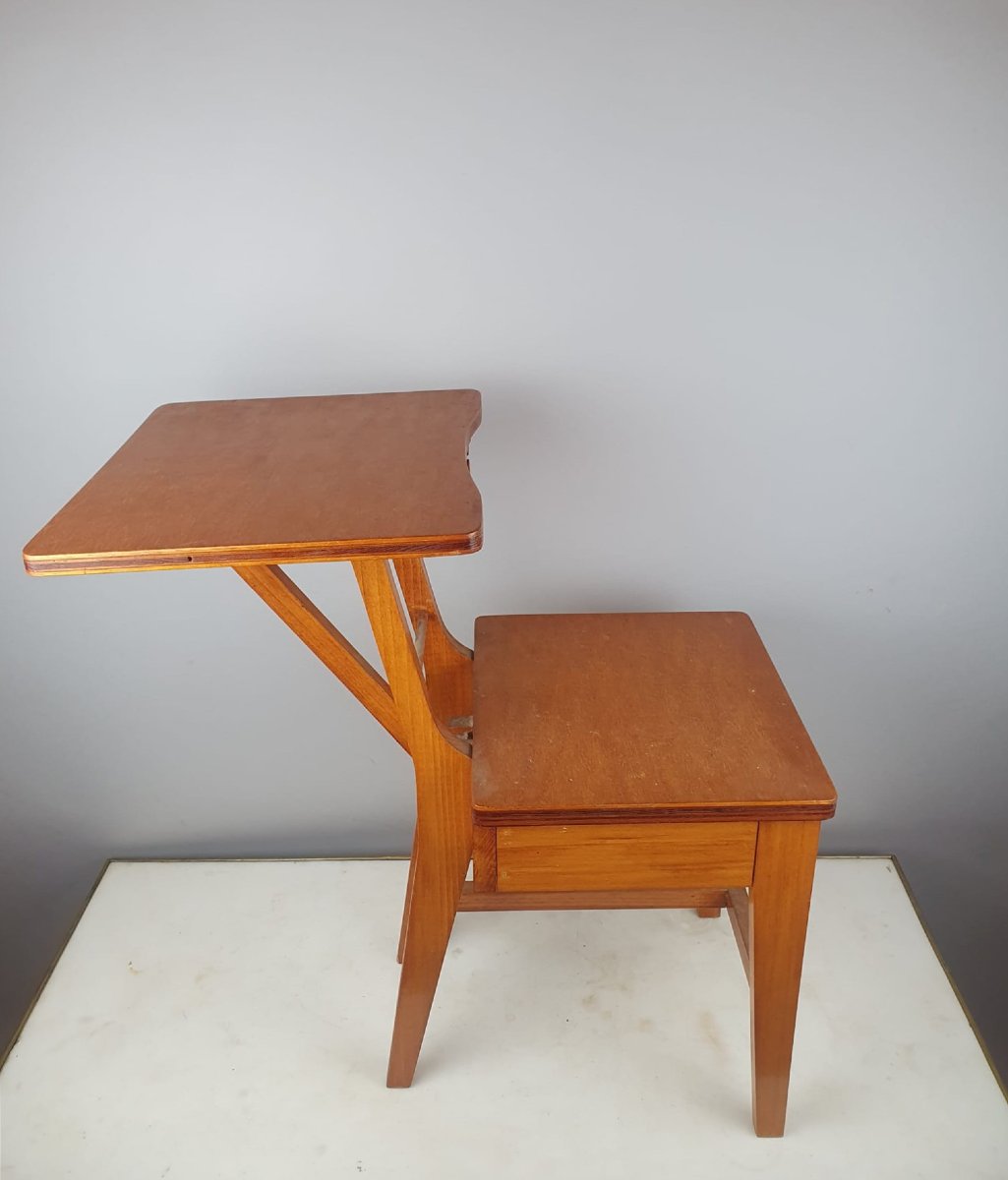 Chaise Pupitre d'Enfant Style Constructiviste, Vers 1950-photo-4