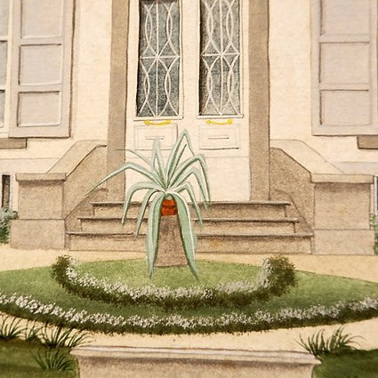 Watercolor By Francine Leuridan 1986-photo-2