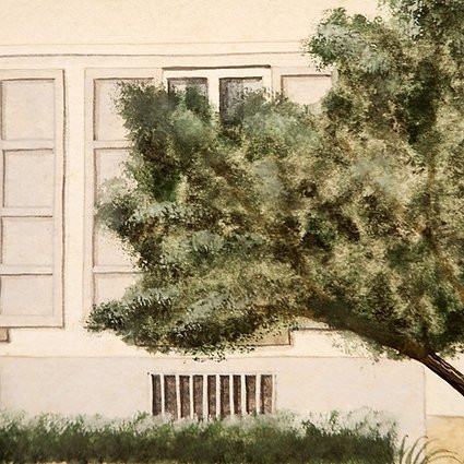 Watercolor By Francine Leuridan 1986-photo-8