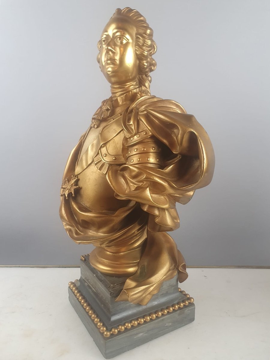 Maison Millet In Paris, Pair Of Gilded Bronze Busts, 19th-photo-6