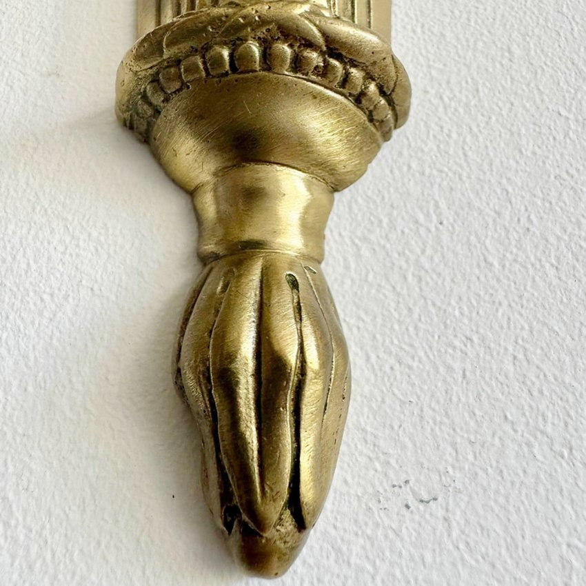 Paire d'appliques en bronze doré, fin 19th.c-photo-6