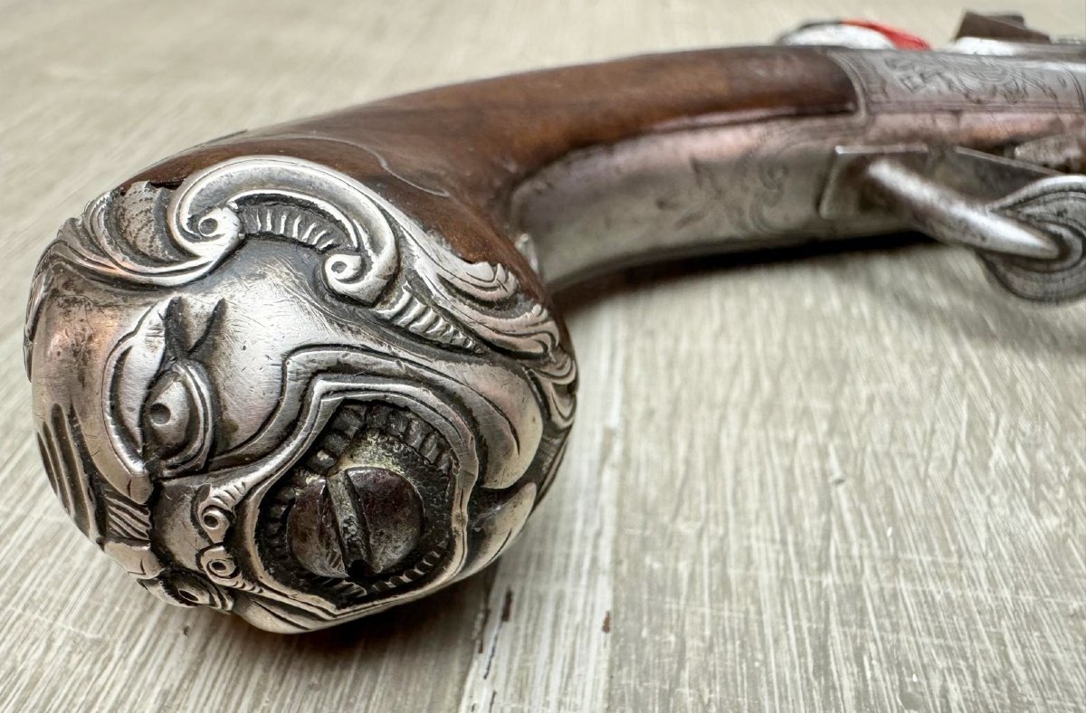 Pair Of Queen Anne Flintlock Pistols, Circa 1710, Signed-photo-3