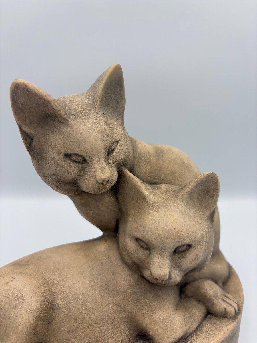 Cats sculpture by Gabriel Beauvais for Kaza France-photo-4