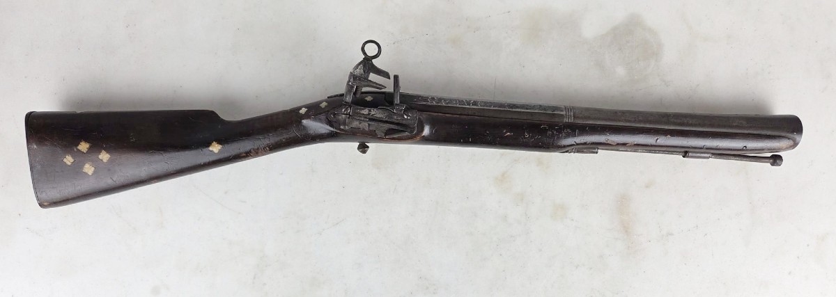 Blunderbuss, Caucasus, 19th, Silver Damask