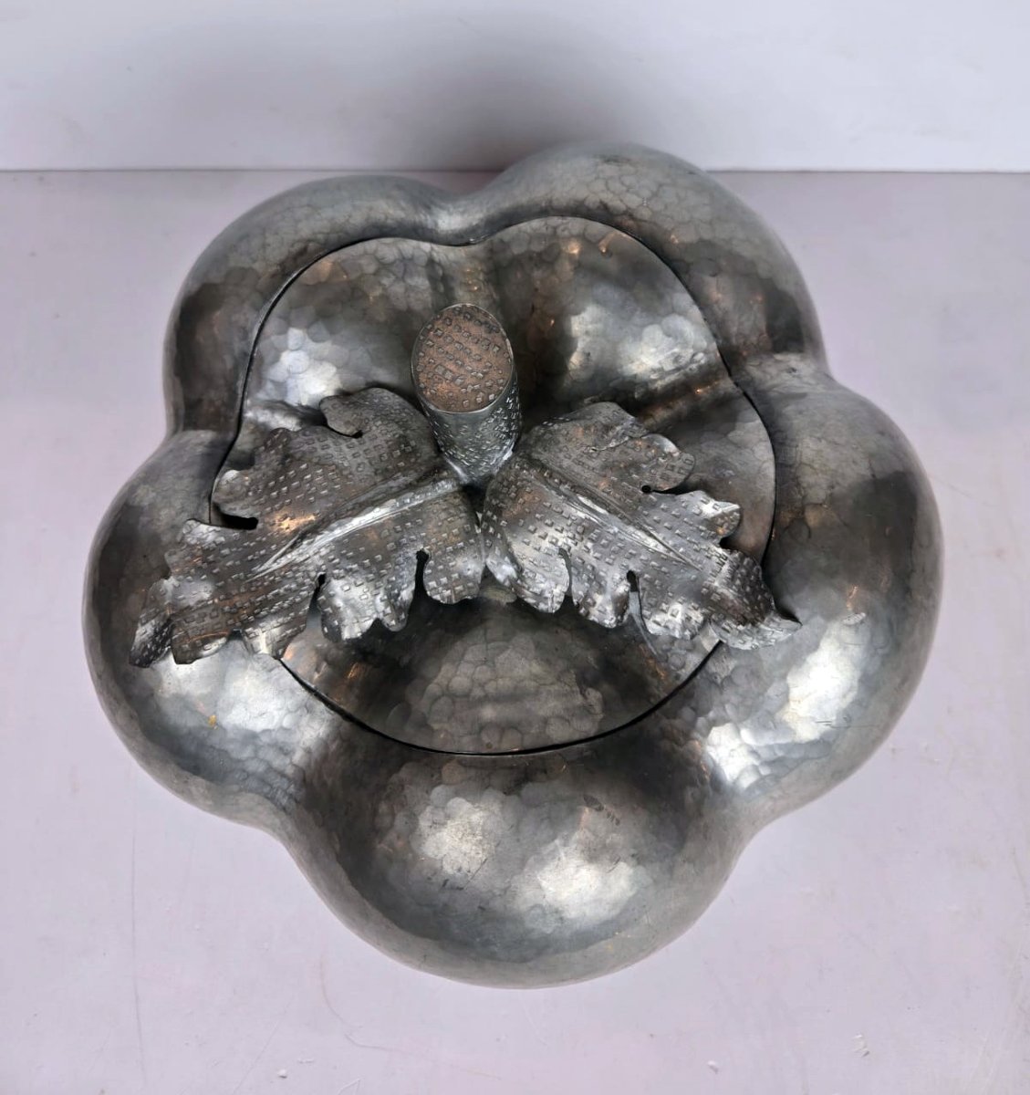 Pewter Ice Bucket, Italy Circa 1970-photo-3