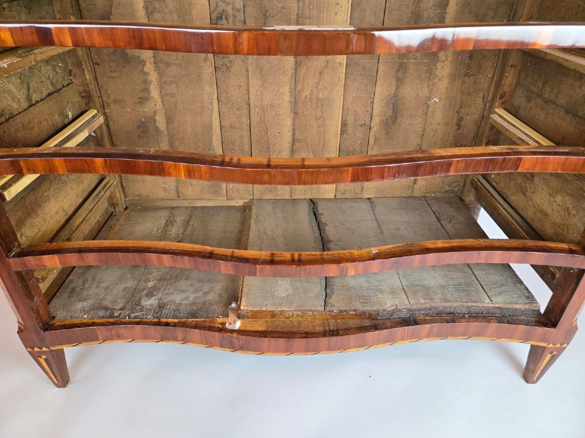 Commode marquetée avec  double compartiments secrets , 18th-photo-7