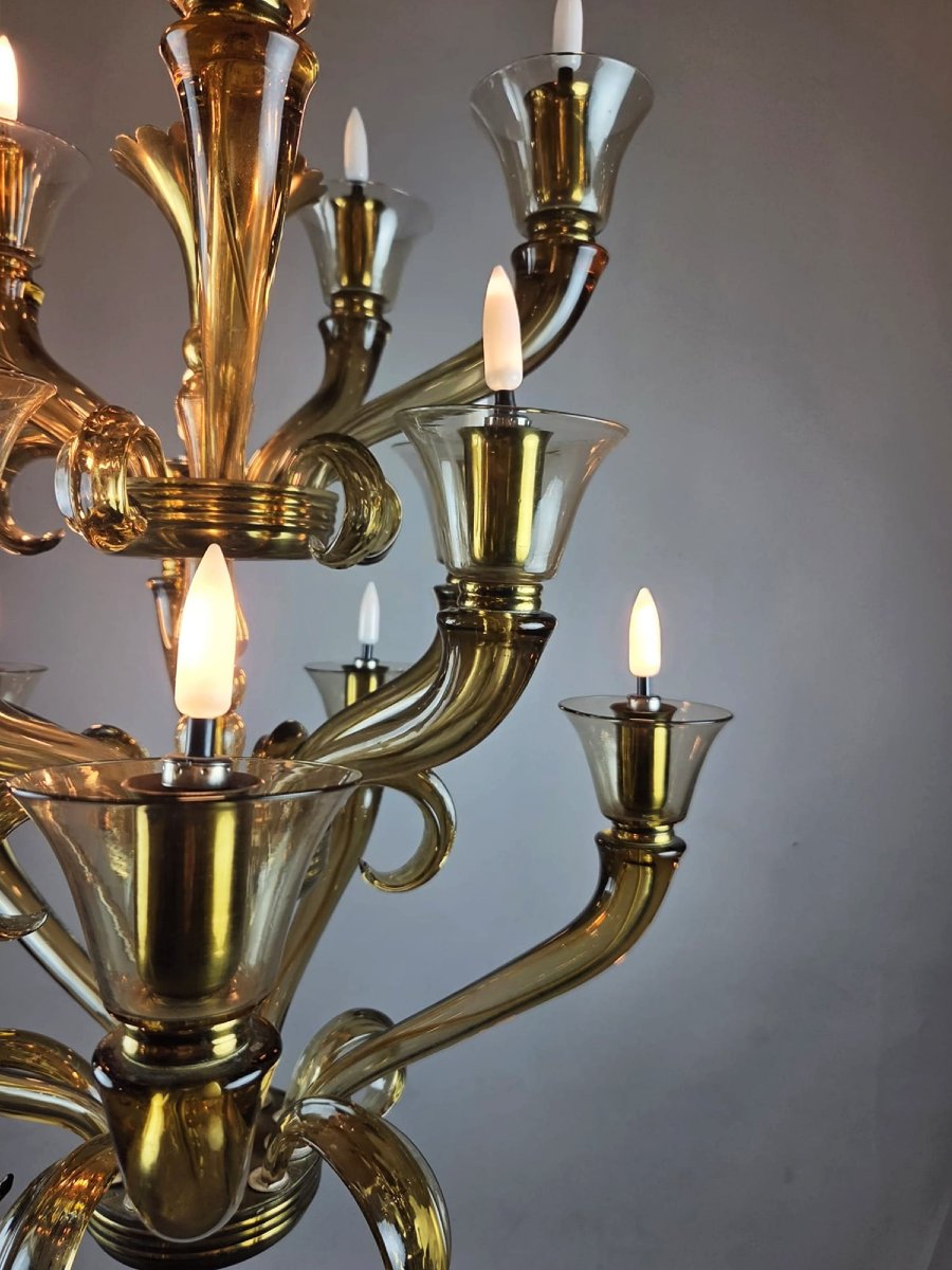 Lustre  en verre de Flavio Poli-photo-2