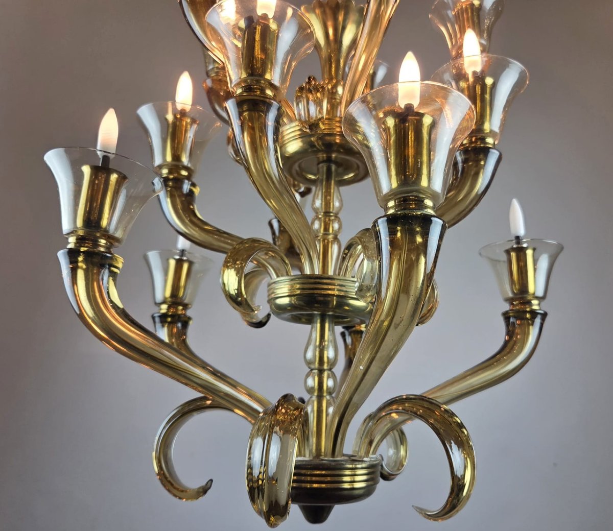 Lustre  en verre de Flavio Poli-photo-3