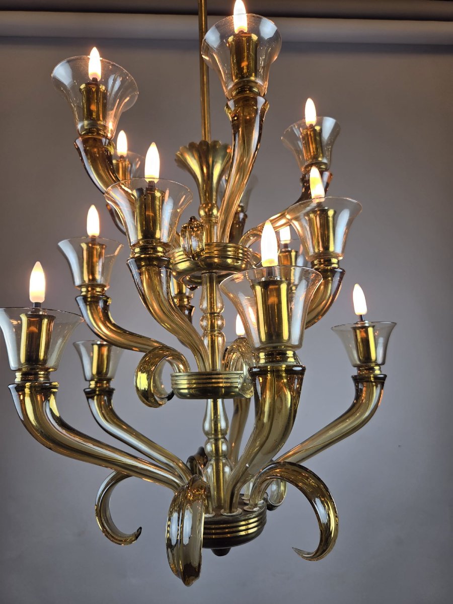 Lustre  en verre de Flavio Poli-photo-4