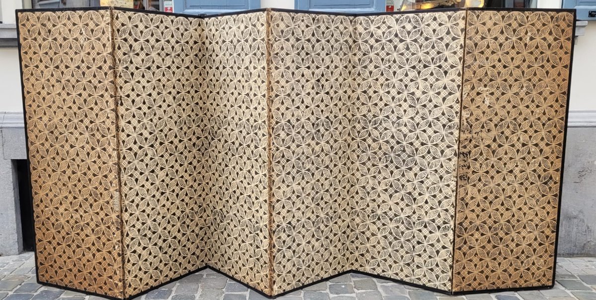 Paravent à 6 panneaux, Japon 20 th.c-photo-2