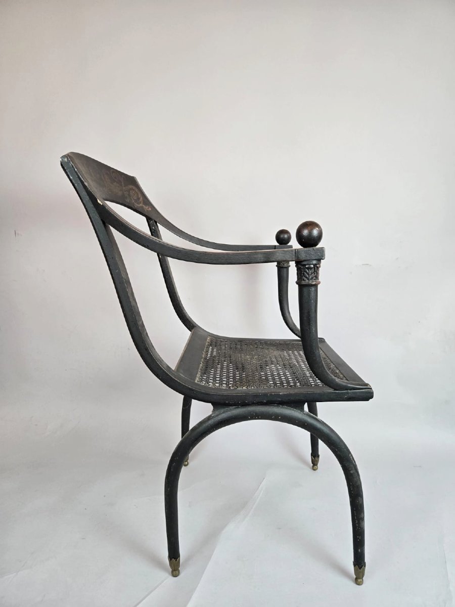 Chaise cannées, Chapuis, début 19th-photo-5