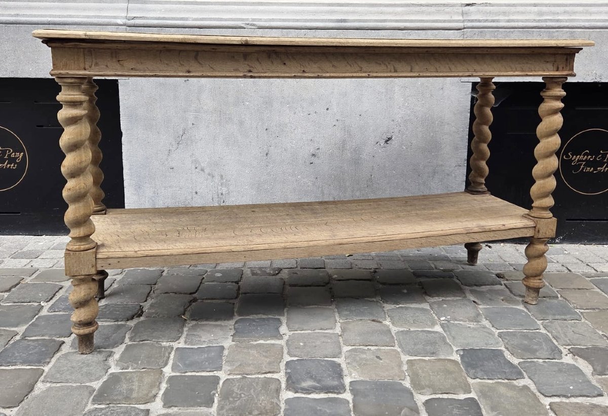 Table console de milieu en chêne, de style Louis XIII, 20th-photo-1