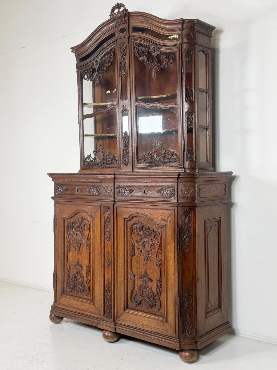 Two Glazed Oak Liège Bodies, 18th Century, -photo-2