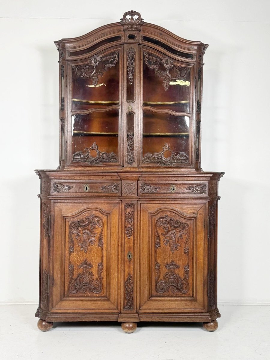 Two Glazed Oak Liège Bodies, 18th Century, -photo-3