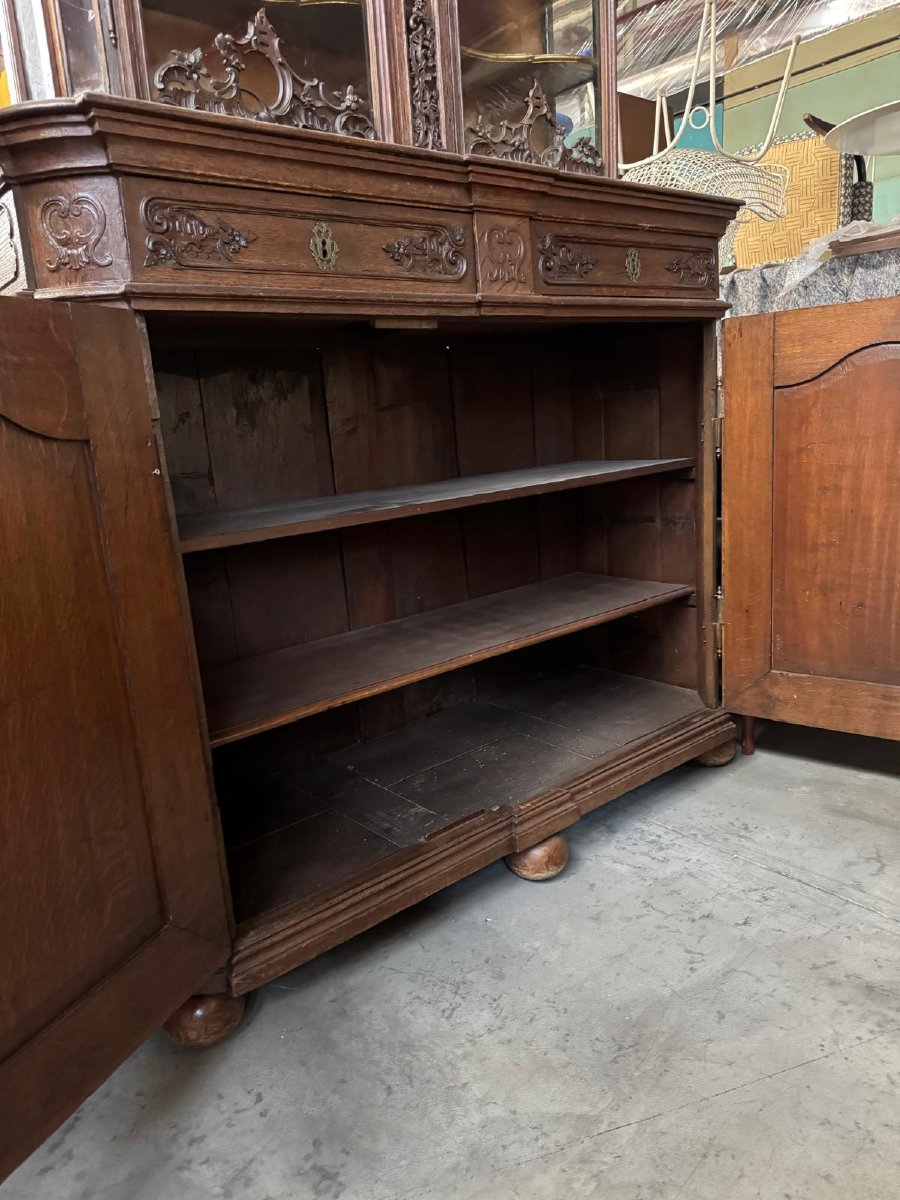 Two Glazed Oak Liège Bodies, 18th Century, -photo-2