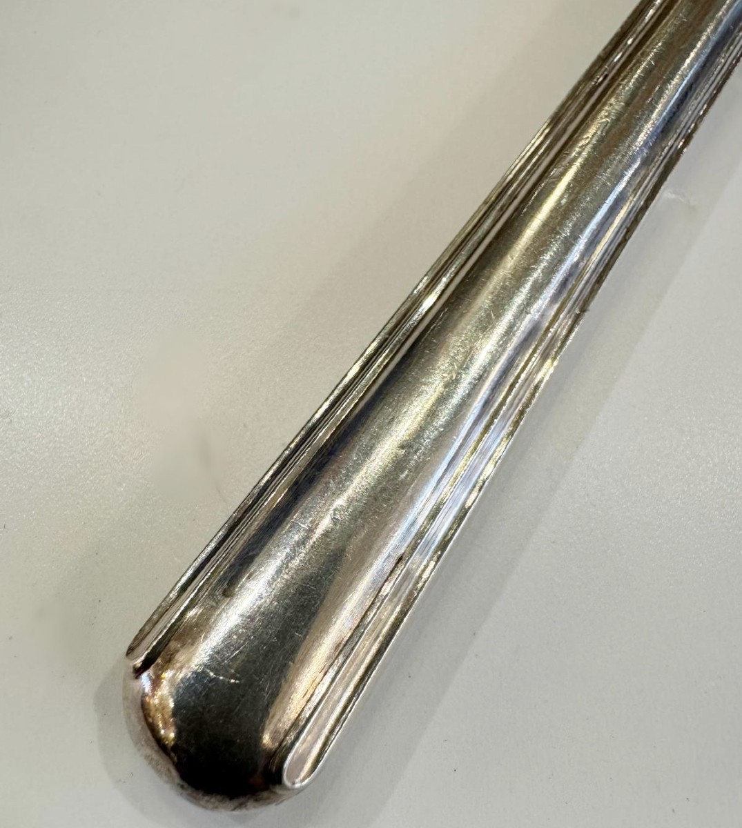 Dessert Knives, 12 Pieces, Solid Silver, France 19th Century-photo-8