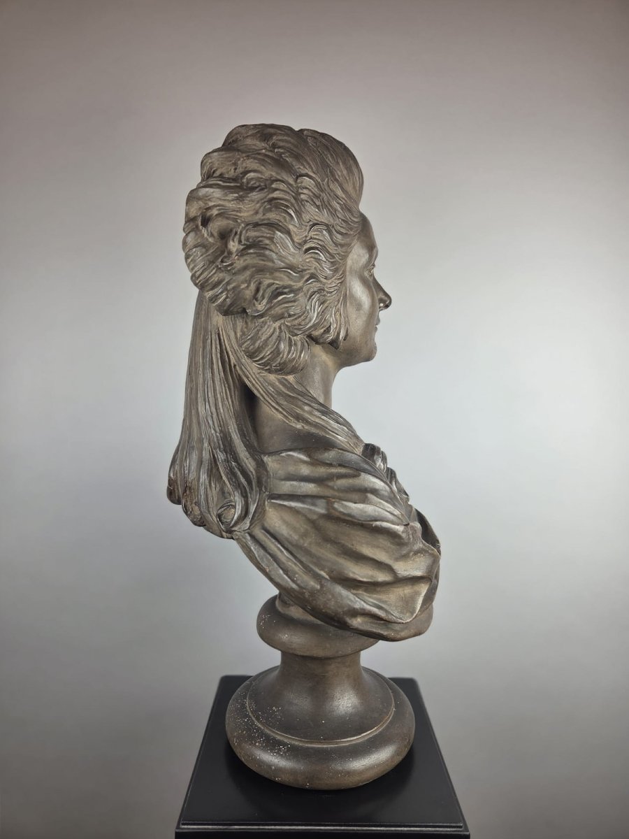Buste terracotta, "Princesse de Lamballe"-photo-1