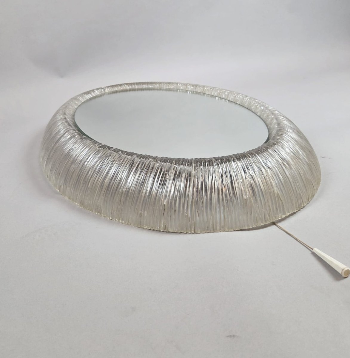 Oval Mirror, Illuminated Acrylic, E. Hillebrand, 1970-photo-4