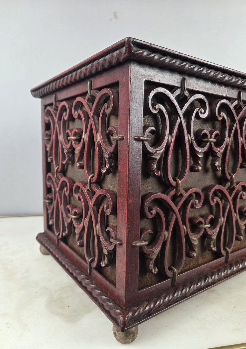 Wrought Iron Planter, Circa 1930-photo-4