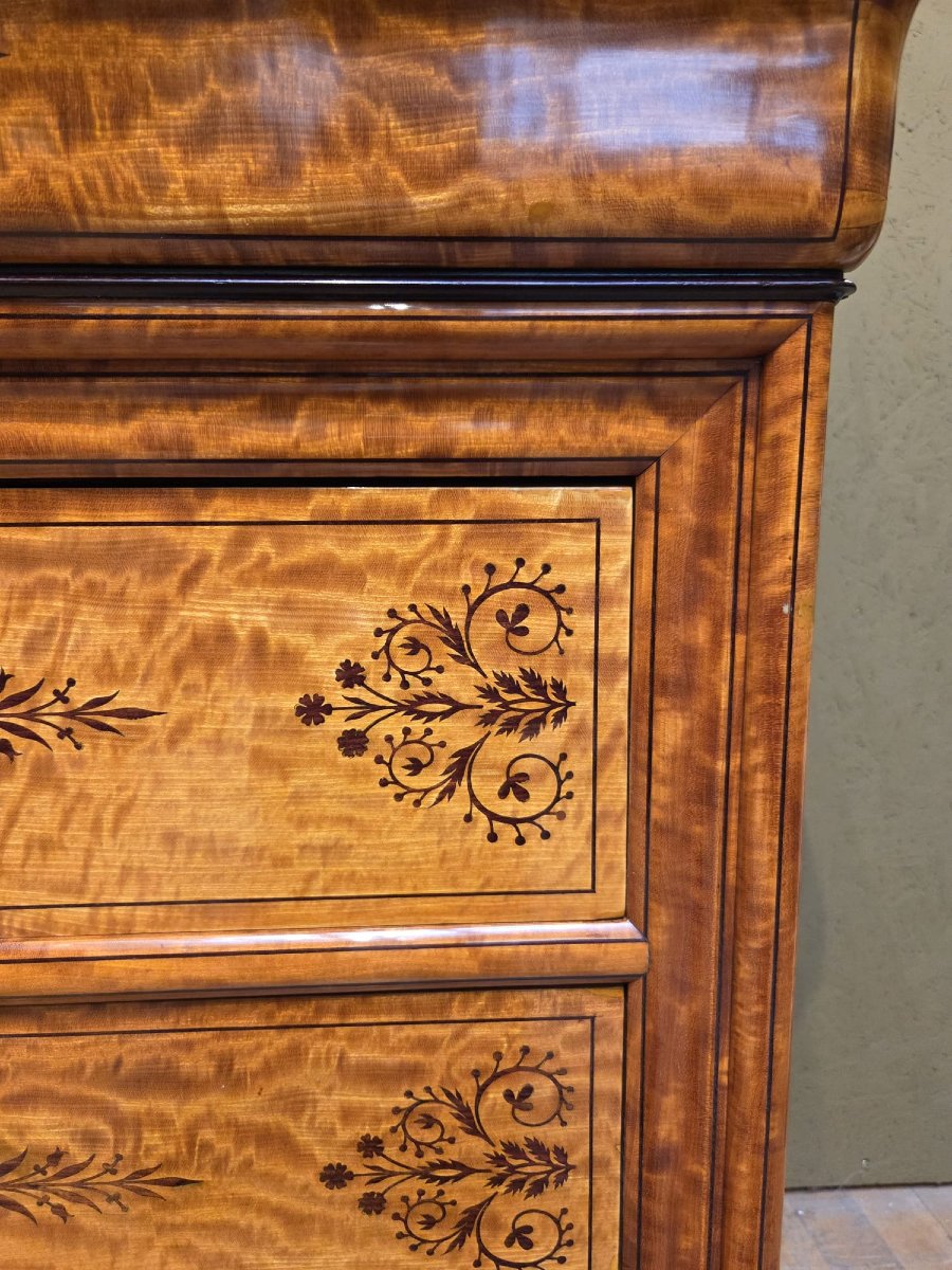 Charles X Period Scriban Chest Of Drawers -photo-2