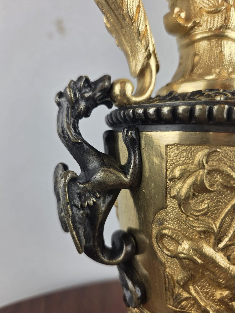 vase en bronze doré, style Renaissance, 19th -photo-3