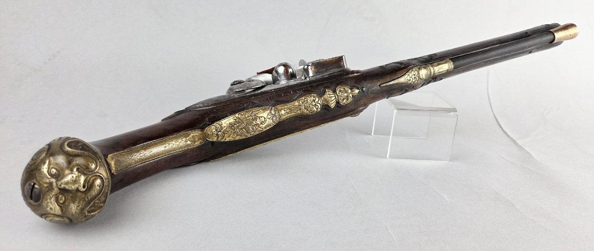 Flintlock Pistol, Signed Claude Niquet In Liège, Circa 1760-photo-4