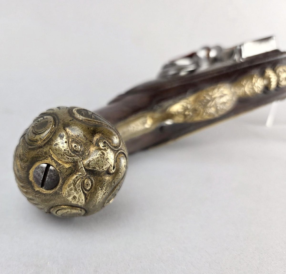 Flintlock Pistol, Signed Claude Niquet In Liège, Circa 1760-photo-1
