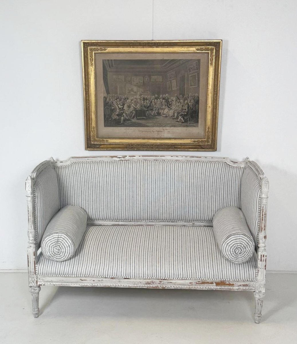 Louis XVI Style Daybed, Late 19th Century-photo-4