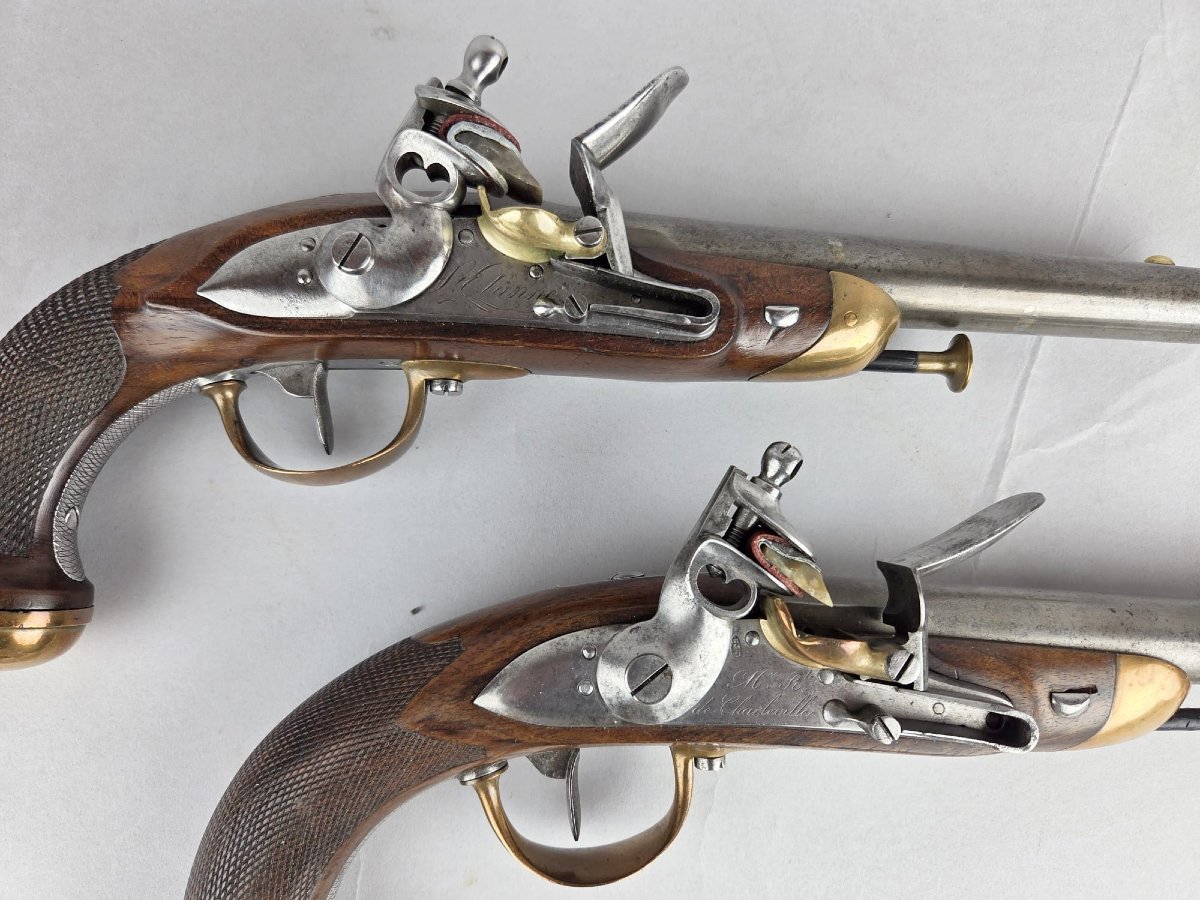 2 Flintlock Officer Pistols Model 1816-photo-2