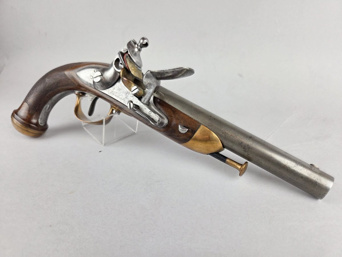 2 Flintlock Officer Pistols Model 1816-photo-1
